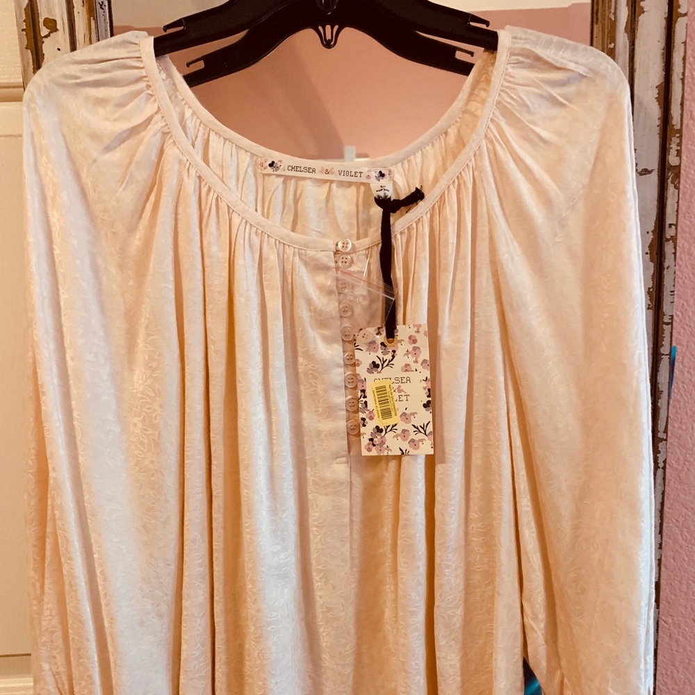 NWT Free People Blush Peach Blouse